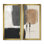 Formes brunes avec mélange abstrait gris minimaliste - impressions sur toile minimalistes, art mural gris minimaliste 2 pièces