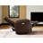 Wyat Sia Geniune Leather Swivel Power Recliner-111633095