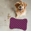 Tapis mauve à motif d'os 1 pièce