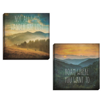" Roam Where You Want To And Not All Who Wander Are Lost " by Pela Studio 2 - Pieces