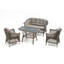 Divona Rectangular 5 - Person Dining Set