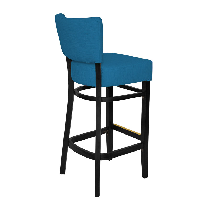 Tabouret de bar Madison, Bleu, Noir, noir, noir, noir