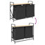 Laundry Basket 2 Compartments With Wheels-1760560662