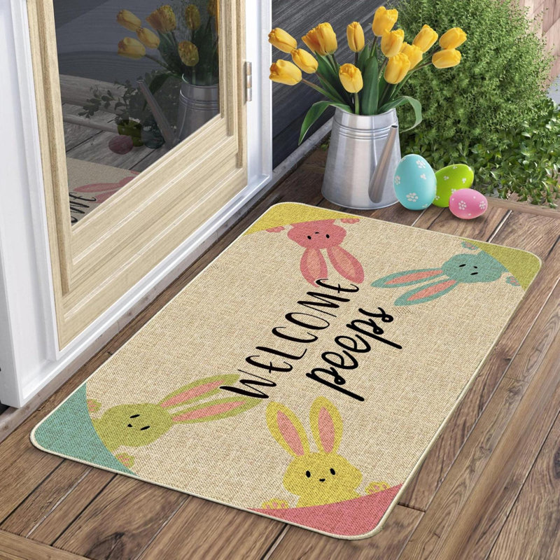 Tapis de porte de Pâques décorations de Pâques pour la maison