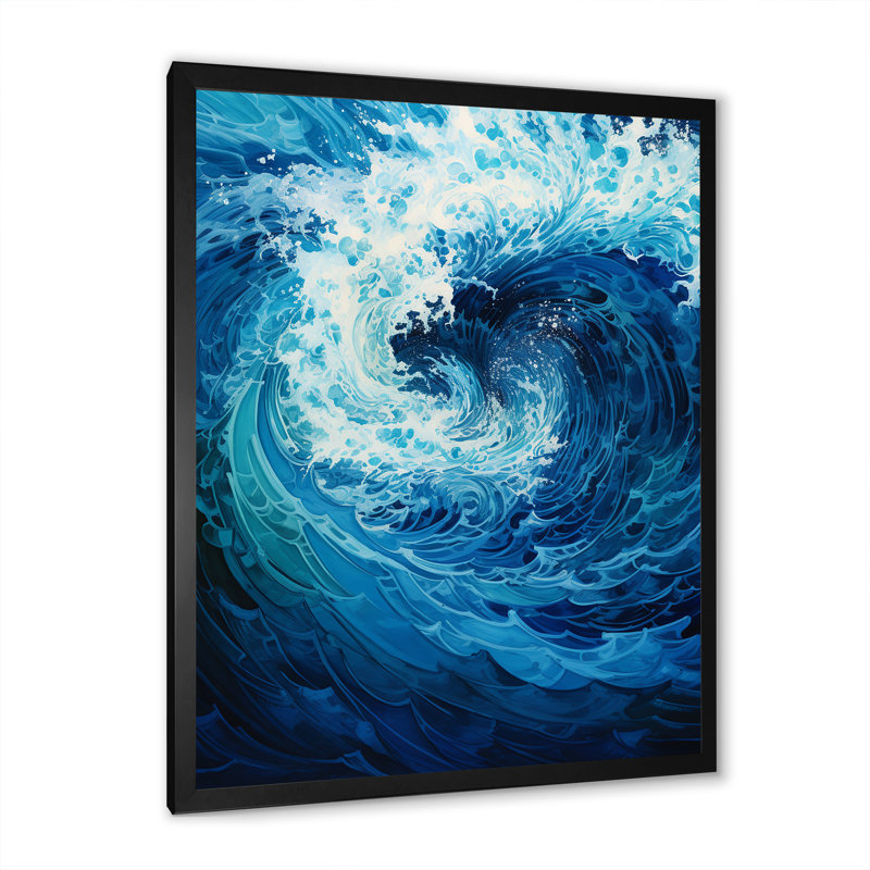 Art mural Puente - Nautique et plage_106206, H 44 po x l 34 po x P 1,5 po, Impression noire sur toile encadrée