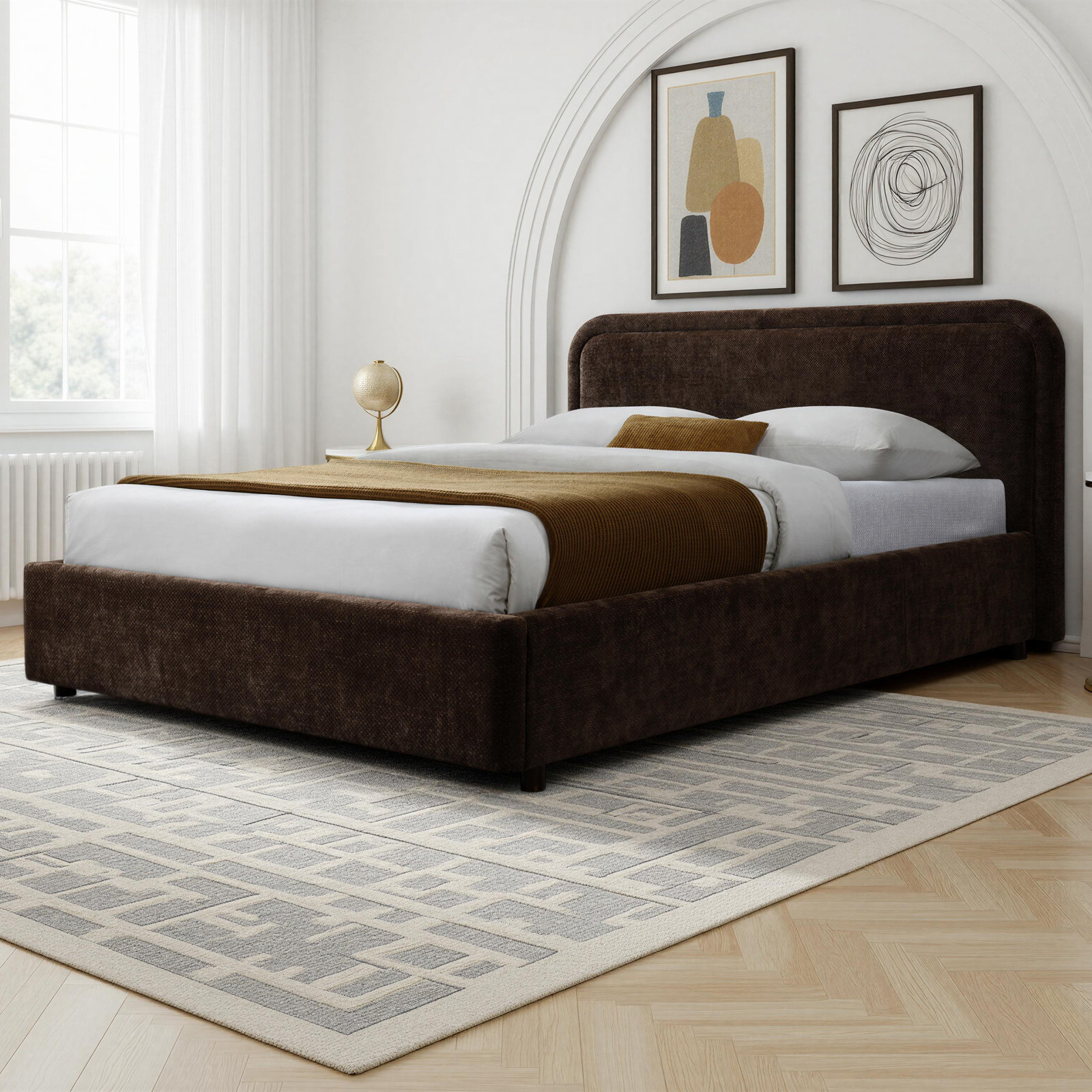 Baneza Platform Bed, Queen, Brown