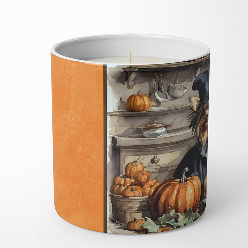 Bougie parfumée Pumpkin Pie avec support en céramique