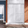 VTI 46" - 48" W X 72" H Double Sliding 1/4" Clear Tempered Glass Shower Door Matte Black Finish