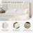 Rezana Solid Wood Boucle Upholstered Headboard Bed Frame-630869647-630869644