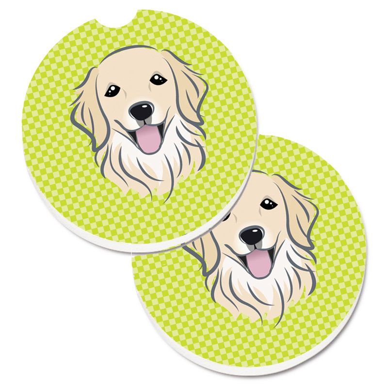 Sous-verre Retriever, Vert lime, Retriever beige