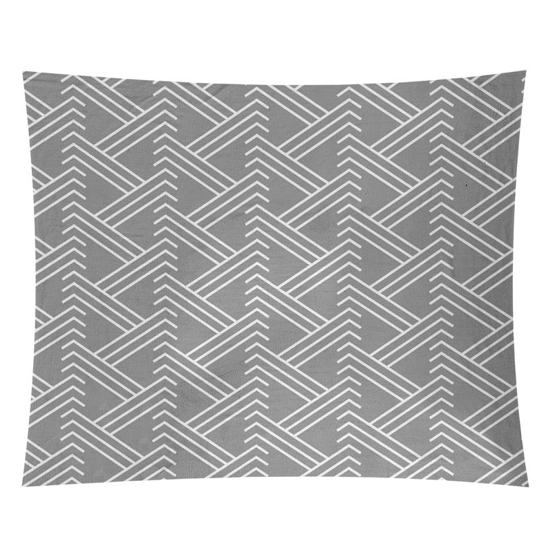 Tapisserie, H 68 po x l 80 po, Gris/blanc