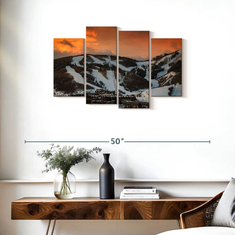 Coucher de soleil orange Nicci Park City, H 22 po x l 36 po