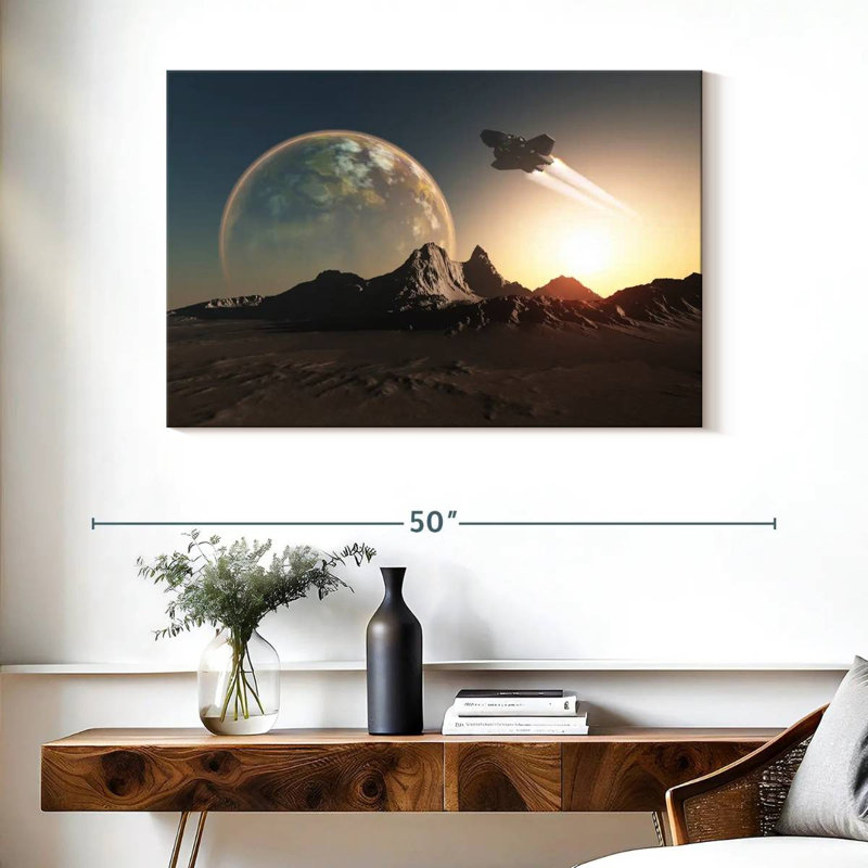 Kelan Spacecraft, 26" H x 39" W