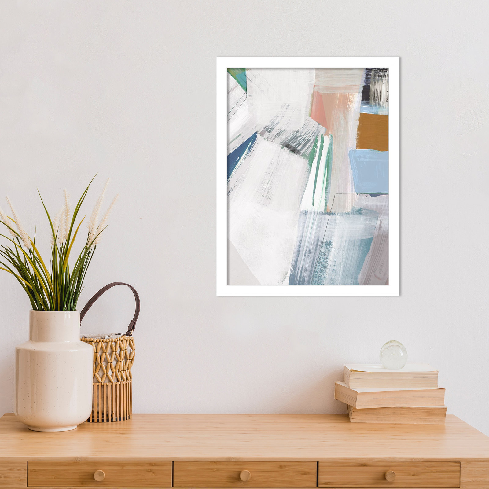 Gilpin "Buildings No. 2" Print by Cartissi, White, 17" H x 13" W
