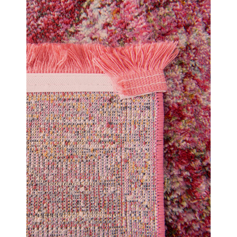 Folmar Oriental Pink Area Rug, Runner 2'7" x 12'