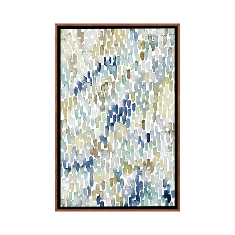 «River Wavelet I» par Grace Popp - reproduction d'art, H 26 po x l 18 po x 1,5 po, Toile classique avec cadre brun