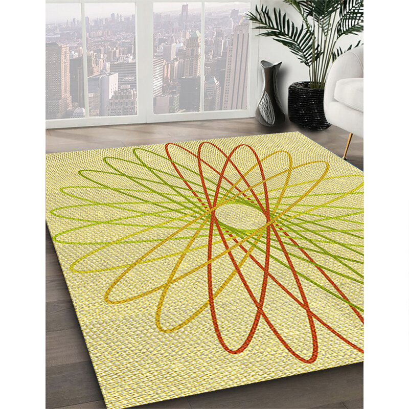 Floral Indoor Rug, Square 5' x 5'