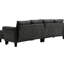 Sectional Couch With Storage, Grey, 4, Modern Design, Cover, Wood Frame 4 Convertible Storage , Design For Comfortable Living-121117364