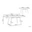 Plante Extendable Metal Base Dining Table