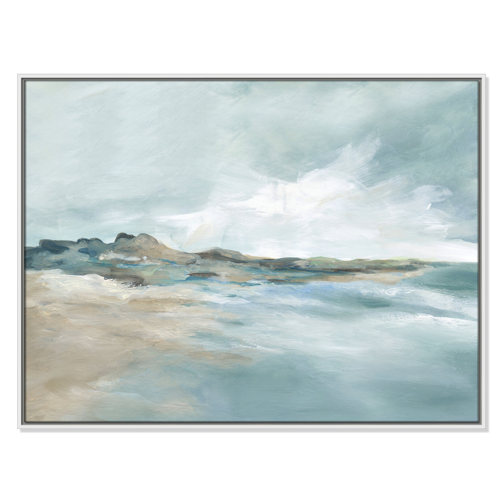 Coralie "Sandpoint" Print by Carol Robinson, 31.5" H x 41.5" W, White
