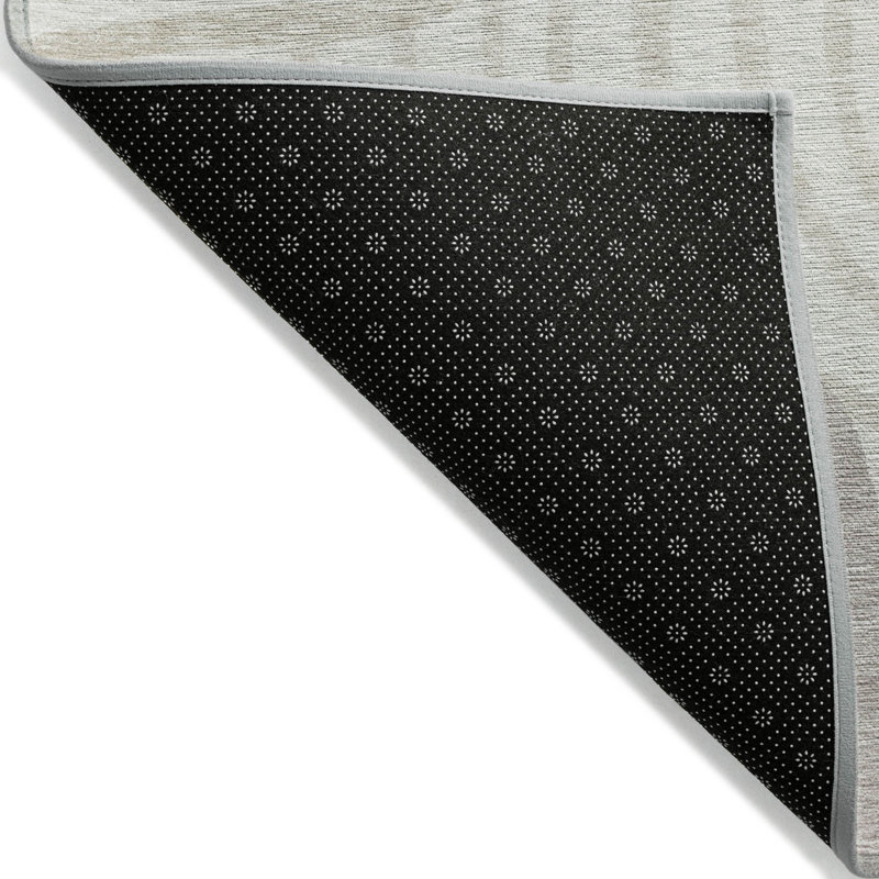 Tapis intérieur lavable abstrait 9 pi x 12 pi beige