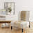 Abstract Gold Birch Trees I - Modern Upholstered Slipper Chair