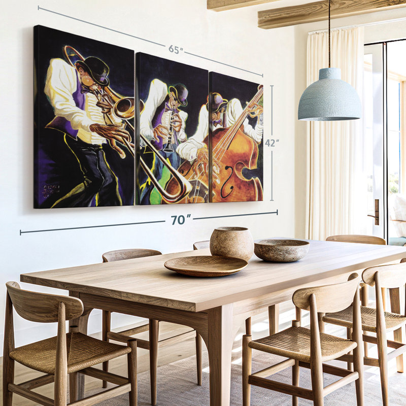 «Jamming I Wall Art» sur toile, H 42 po x l 65 po x P 1,25 po
