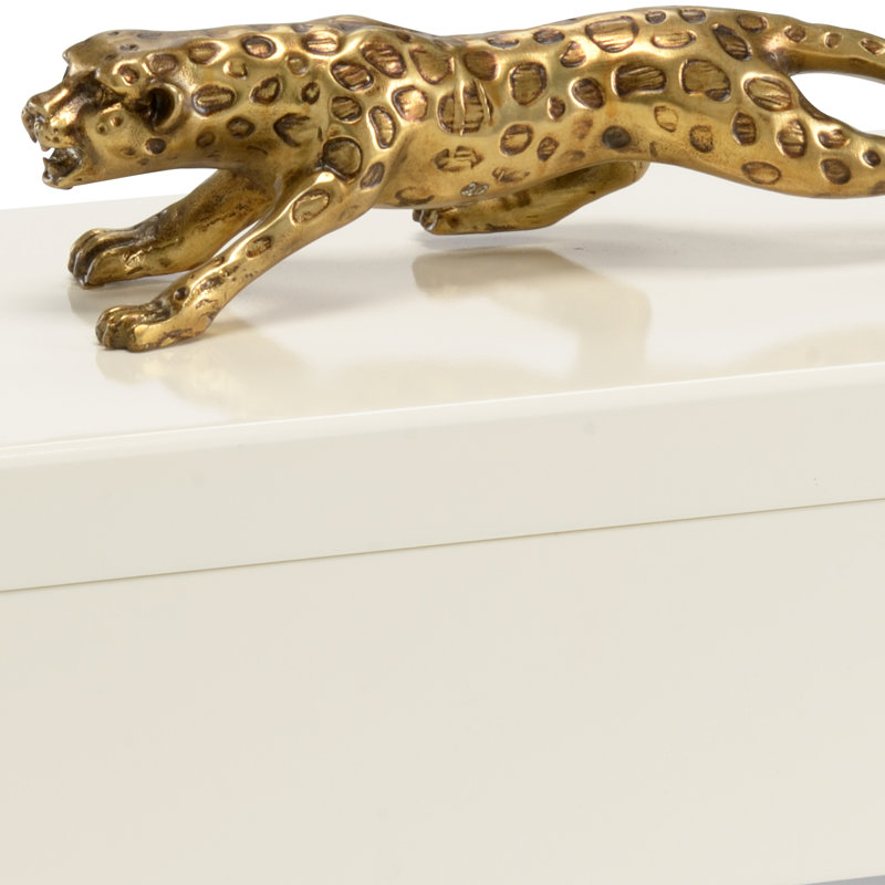 Wood Jewelry Box, Cream