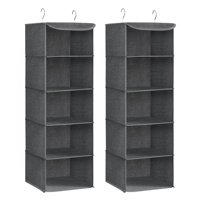 Fabric Hanging Organiser, Grey