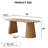 79" Oval Dining Table Duble Pedestal Dining Table Seats 6 Solid Wood Kitchen Table-791047812