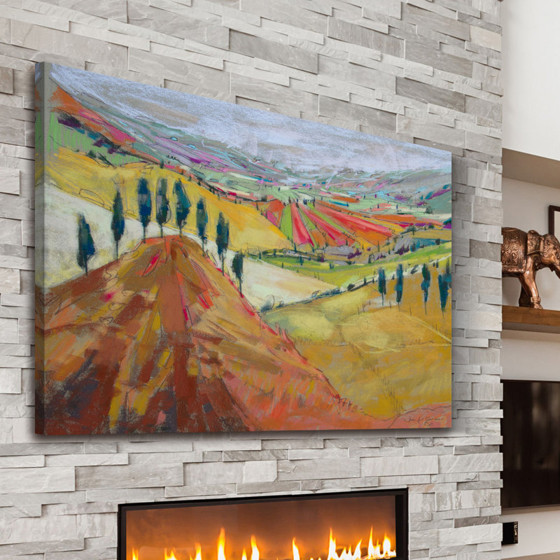 « tuscany xii », reproduction d’art sur toile tendue, H 30 po x l 45 po x P 1,5 po