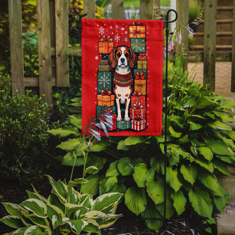 Drapeau de jardin en polyester double face H 15,5 po x l 11,25 po