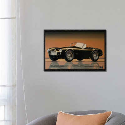Shelby Cobra 1962 by Paul Meijering - Floater Frame Print on Canvas