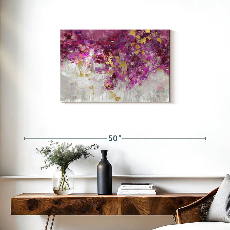 Magenta charmé, H 20 po x l 30 po