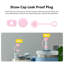 3 pièces / ensemble de gobelet en silicone de qualité alimentaire sans BPA anti-poussière sans déversement 30/40 oz