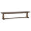 Banc Caleb de 83 po brun vieilli