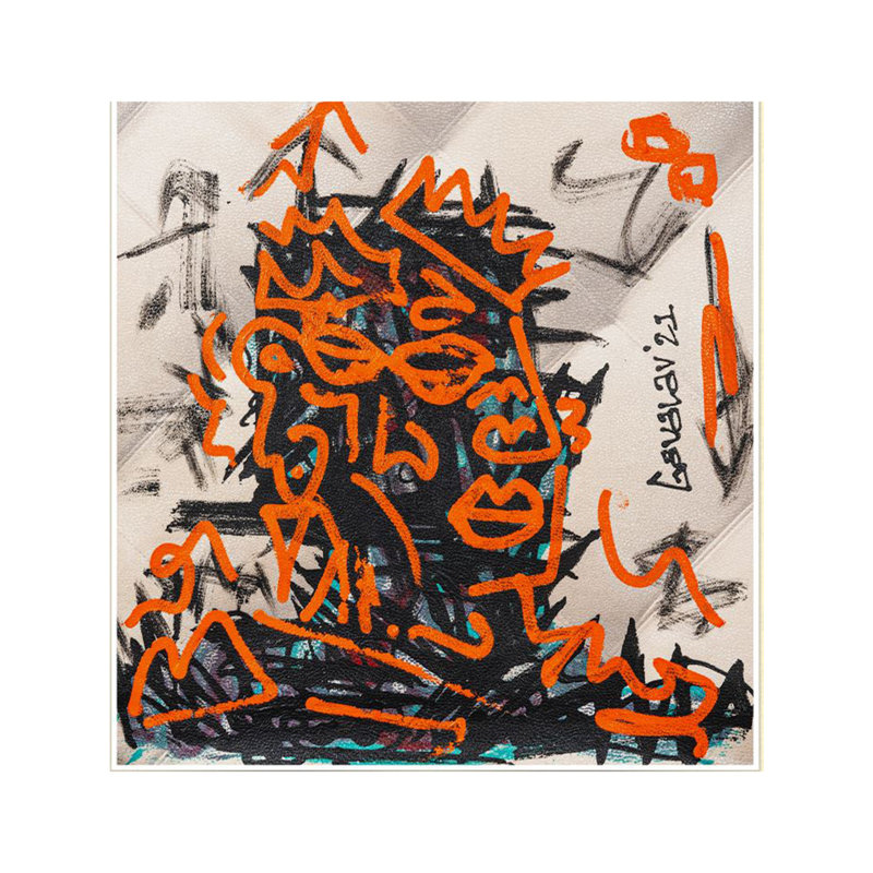 Foundations And Considerations | Acrylic On Textured Wallpaper | By Gavalav