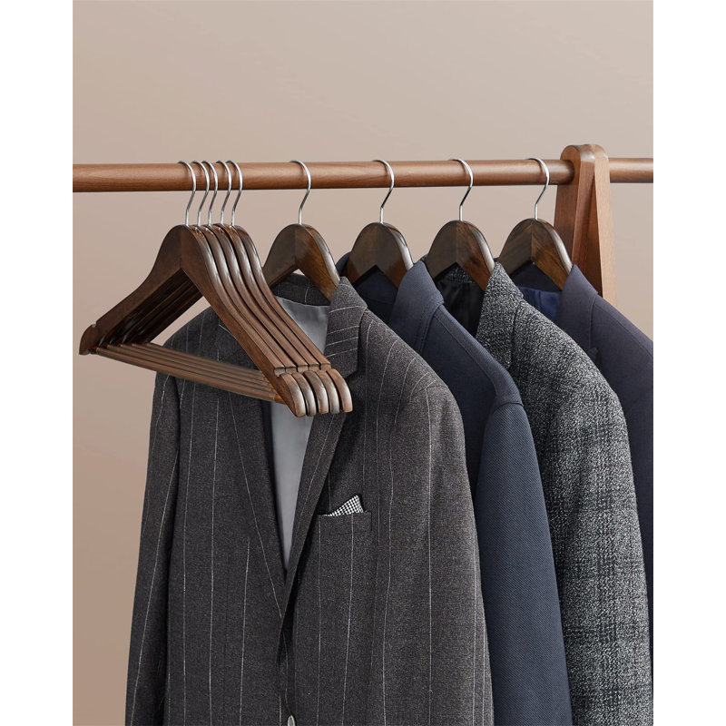 Beanland Manufactured Wood Standard Hanger, Dark Walnut