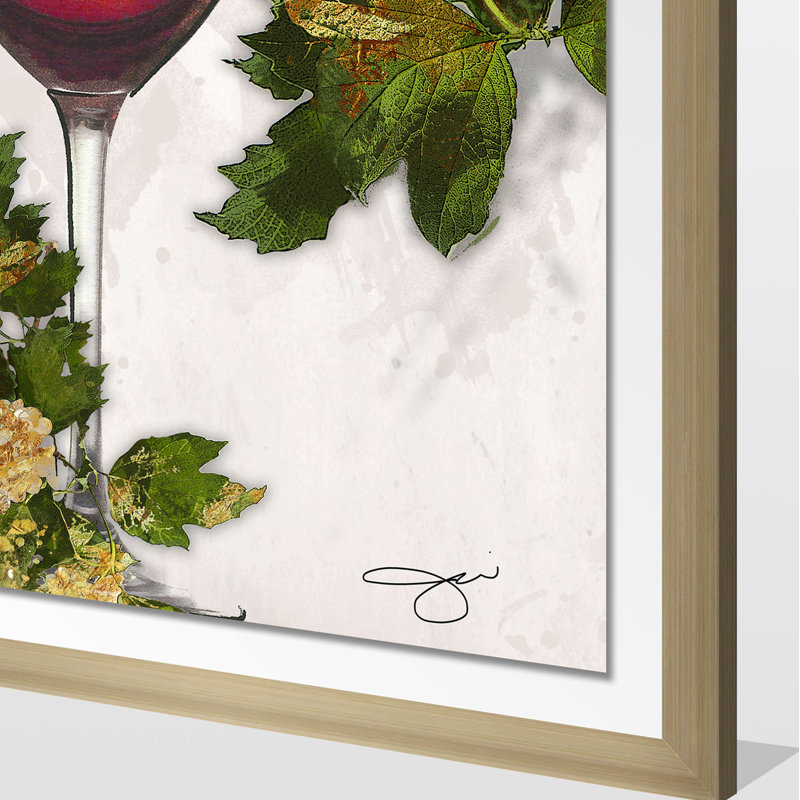 «Red», reproduction d'impression sur toile, Encadrement champagne, H 27,5 po x l 21,5 po x P 0,75 po