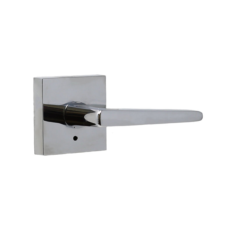 Poignée de porte avec rosette Philtower, Chrome brillant