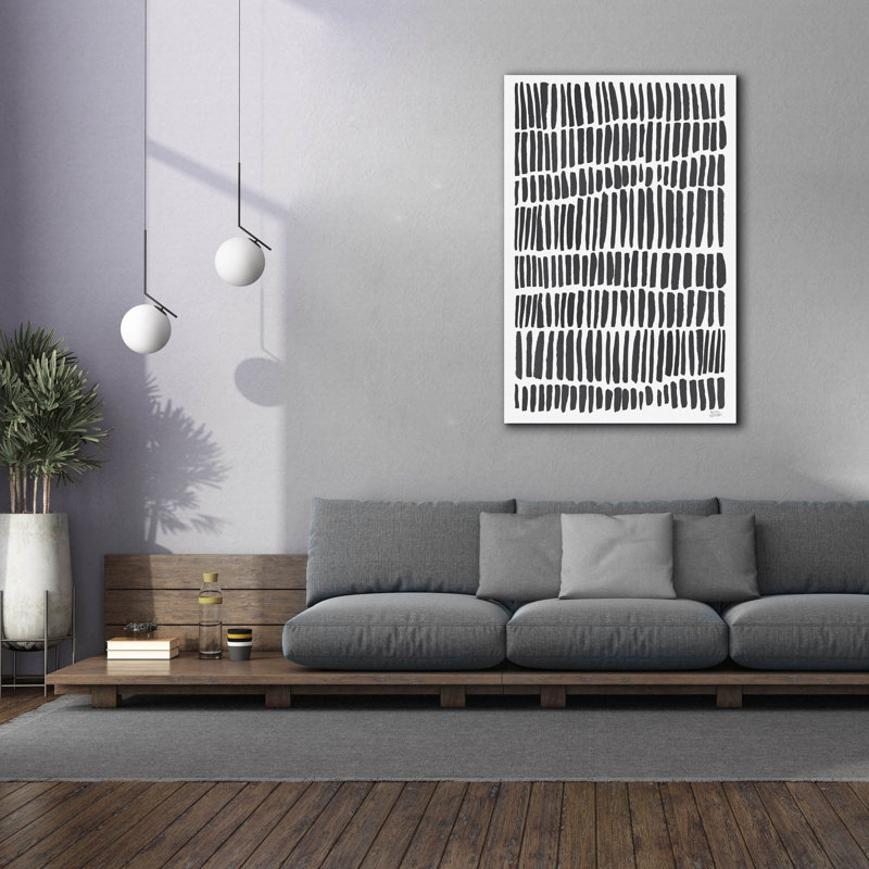 «Strokes Of Luck» par Melissa Averinos, art mural sur toile, H 60 po x l 40 po x P 1,5 po