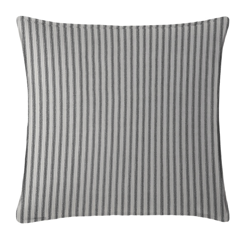 Coussin décoratif en coton Gesto, Gris