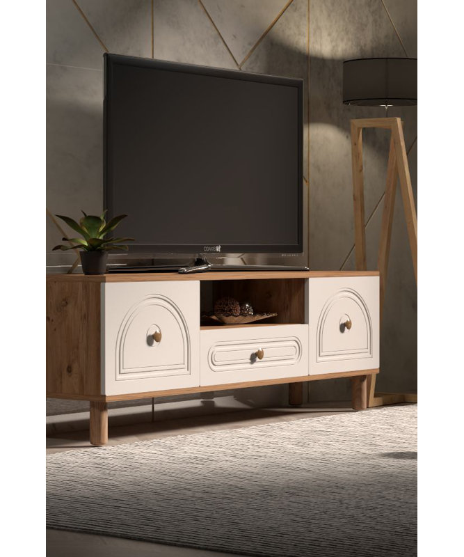 Meuble télé, H 20,9 po x L 59,1 po x l 16,1 po