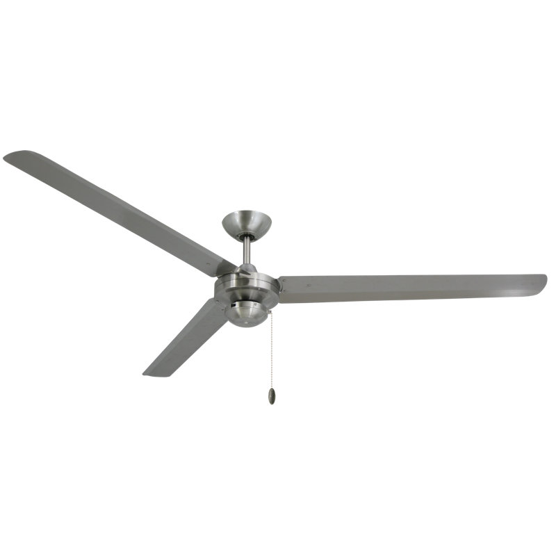 Kayelle 72'' Ceiling Fan, Stainless Steel