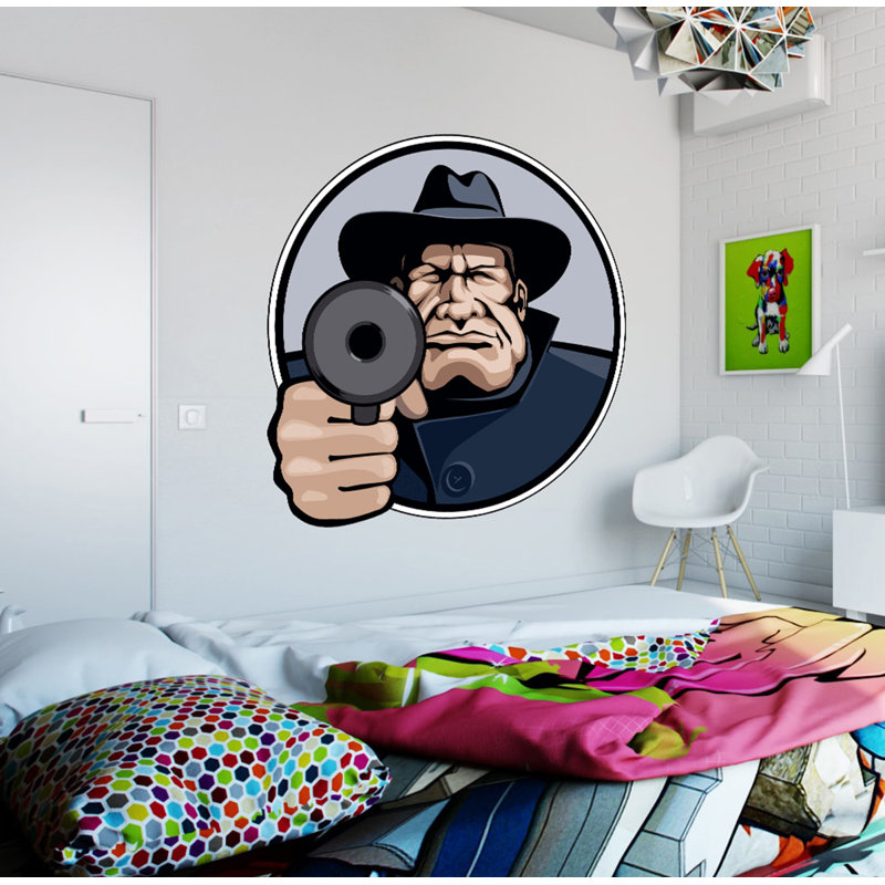 Autocollant Gangster, autocollant Gangster, autocollant Mob, H 46 po x l 46 po