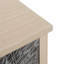 Étagère de rangement réglable à 2 portes, convenant au salon, au couloir, à la cuisine exquise sur les portes de l'armoire, imperméable à l'eau de procédé, panneau épaissi, dispositif de basculement, couleur noire et naturelle,