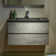 Vital 35-3/8 in. W x 19-5/8 in. D Wall Mounted Floating Bathroom Vanity in Gray with Composite Vanity Top