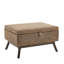 Banc de rangement en tissu