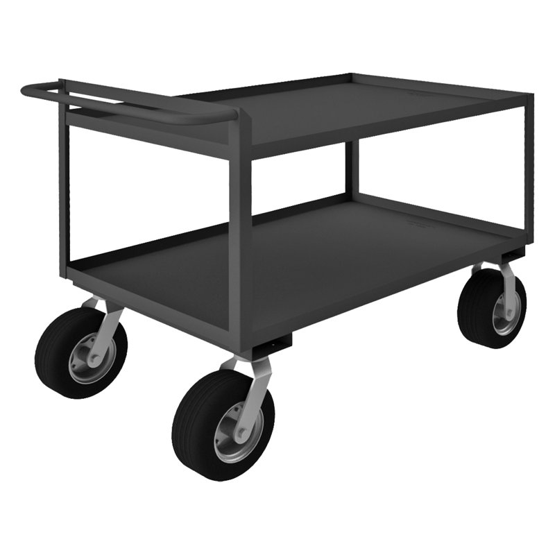 38.25'' H Utility Cart with Wheels, 38.25'' H x 66.25'' W x 30.25'' D