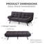 Lit futon convertible